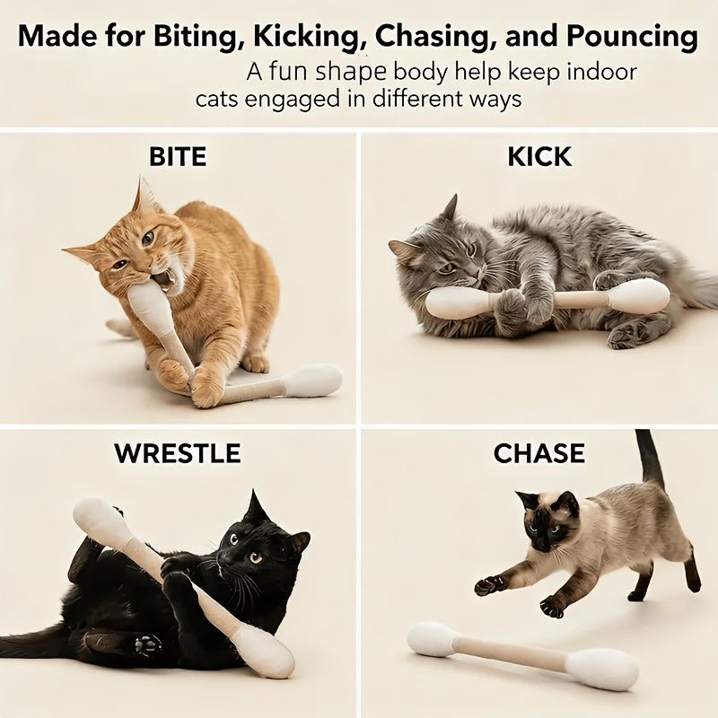 2pcs extra large cat toys cute interactive cat sticks