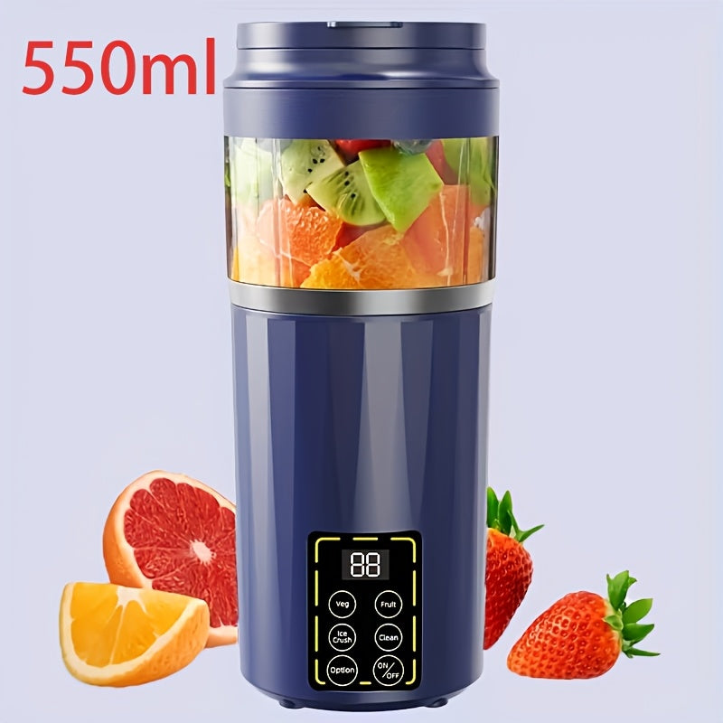 portable juicer led display usb rechargeable handheld juice