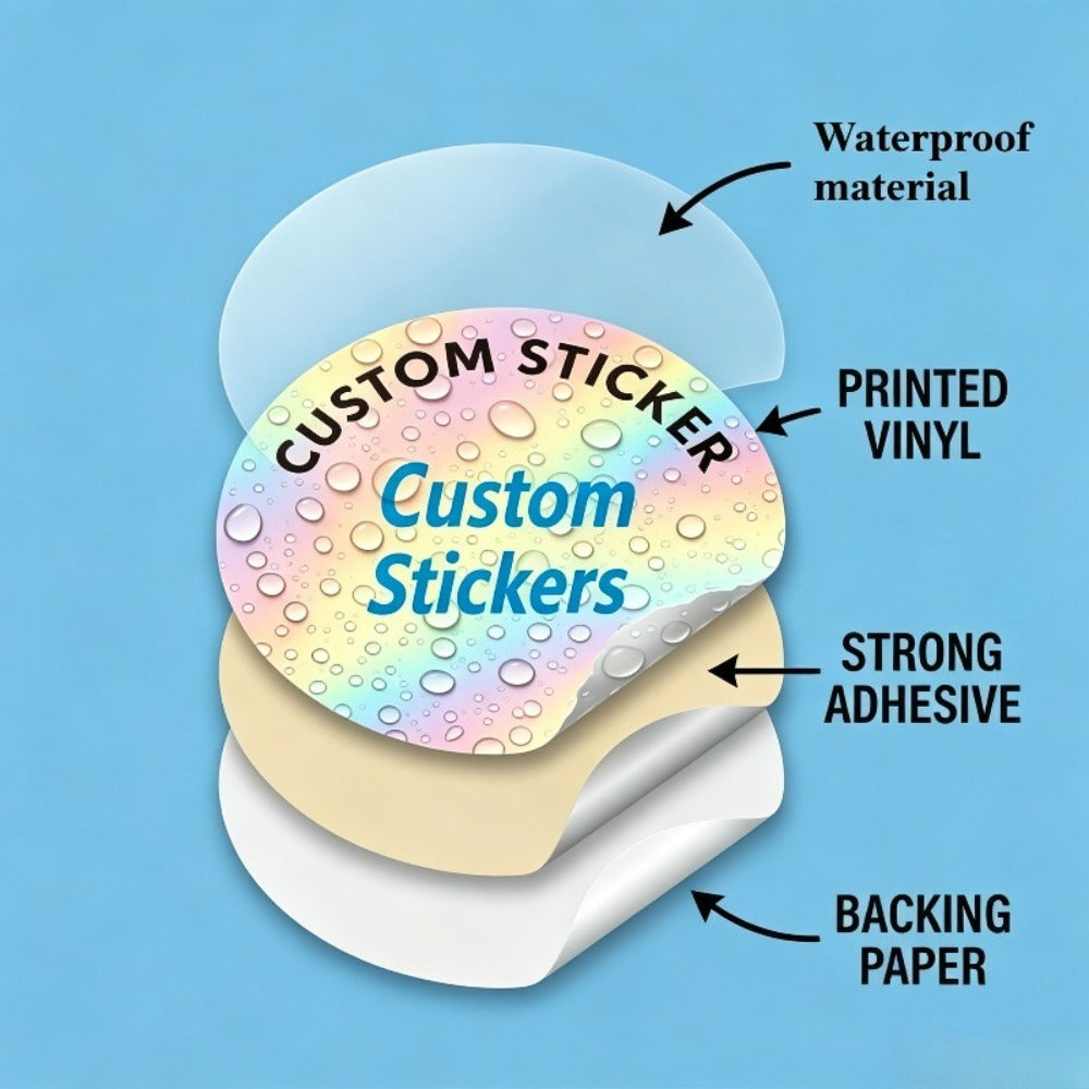 50 200pcs 1 18 1 57 custom stickers custom   white