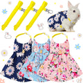 3pcs adorable rabbit harness leash set escape proof