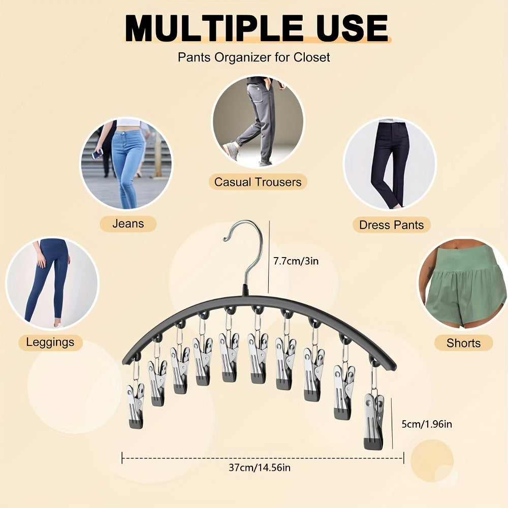 legging organizer closet metal yoga pants hangers 10 clips