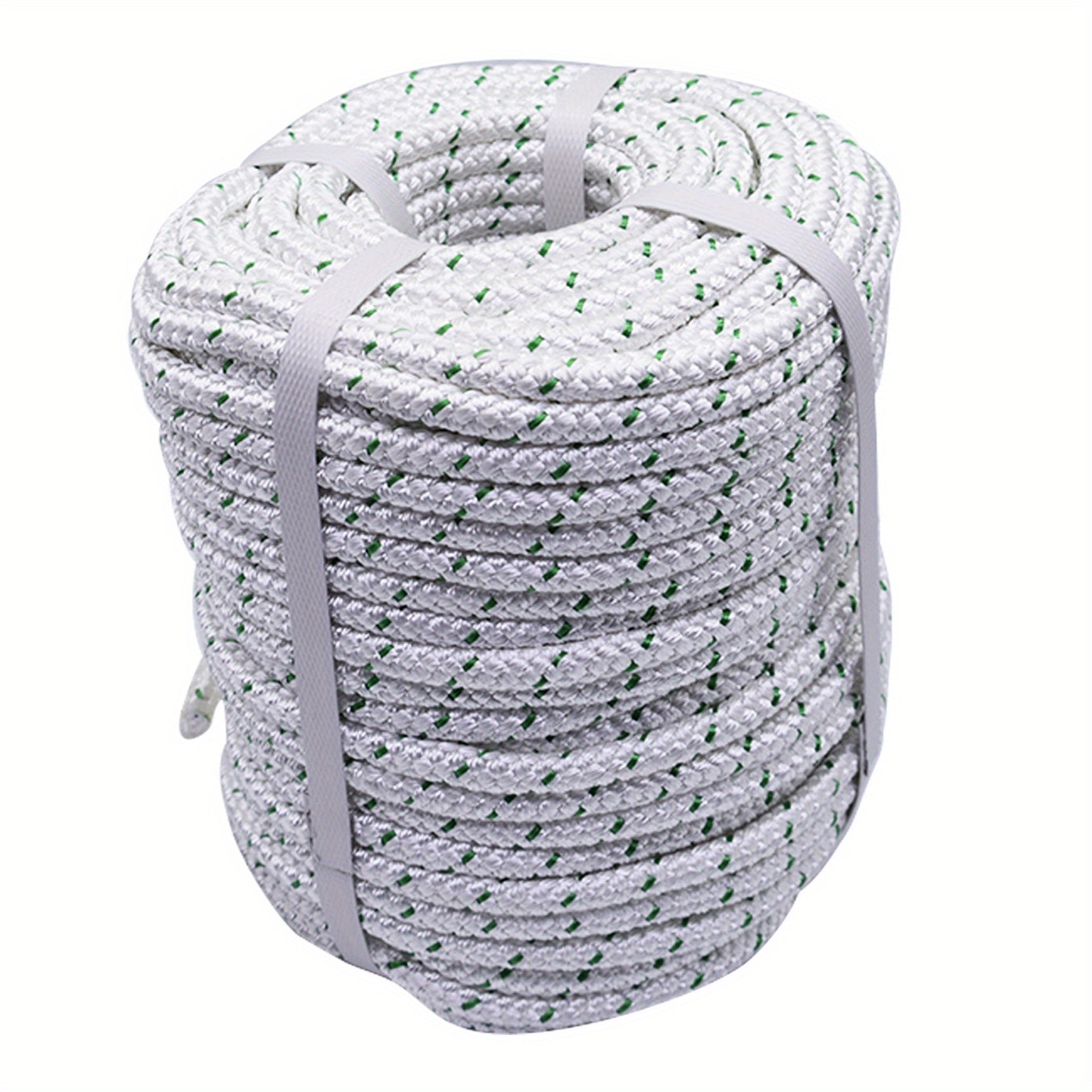 200ft white green polyester fiber rope 3 8 inch double