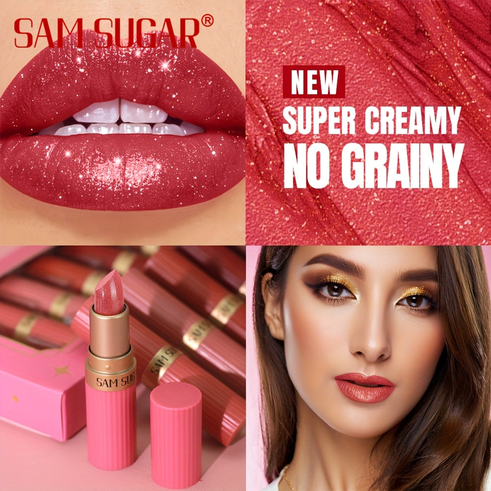 new product lipstick makeup set six pearlescent