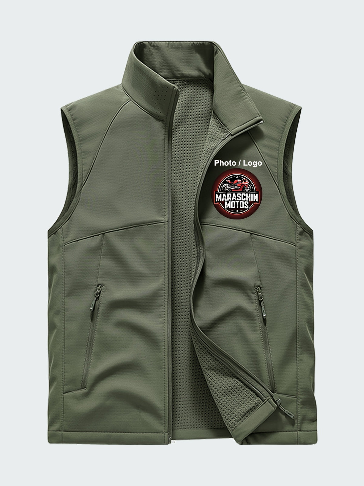 custom vest size reference data outdoor vest bib overcoat