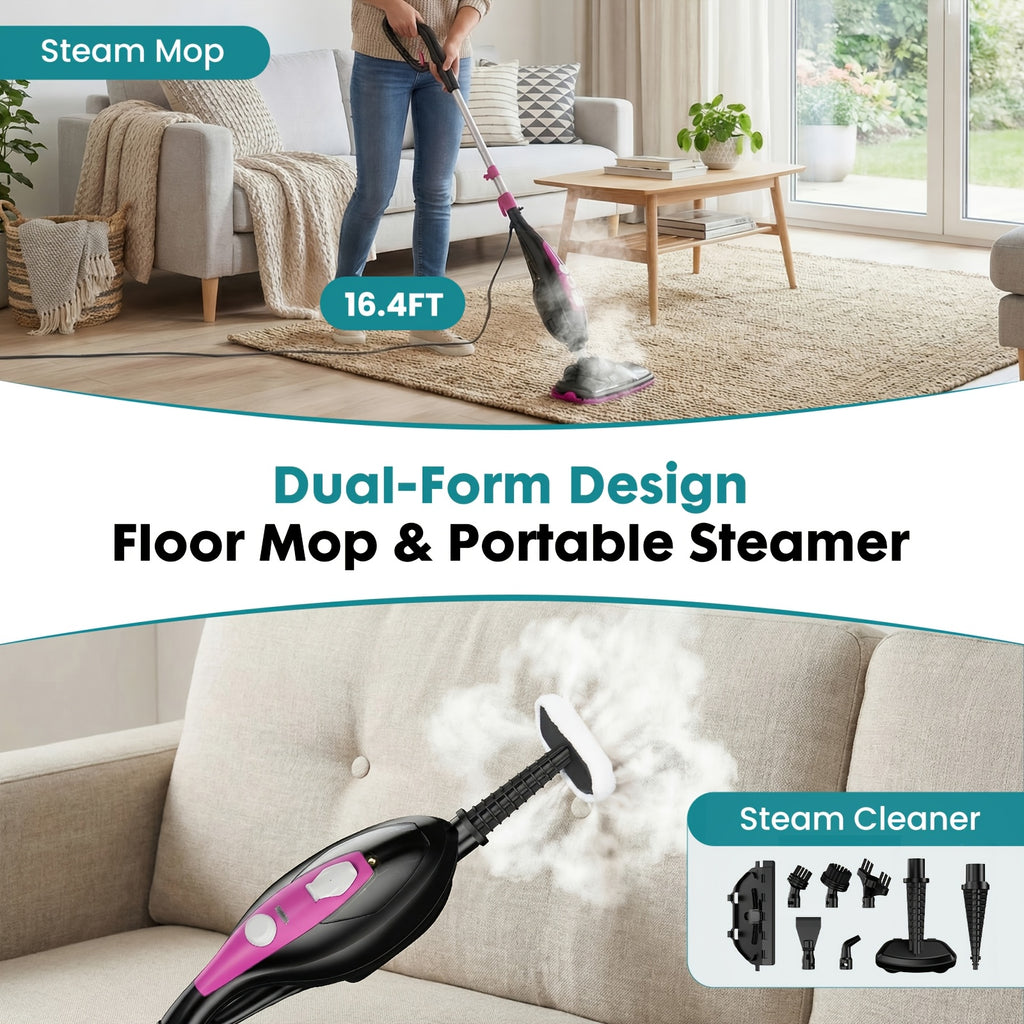 10 in 1 multifunctional steam mop 1550w high pressure