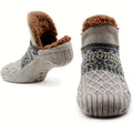 1 pair sherpa mens comfortable   shoes warm non slip