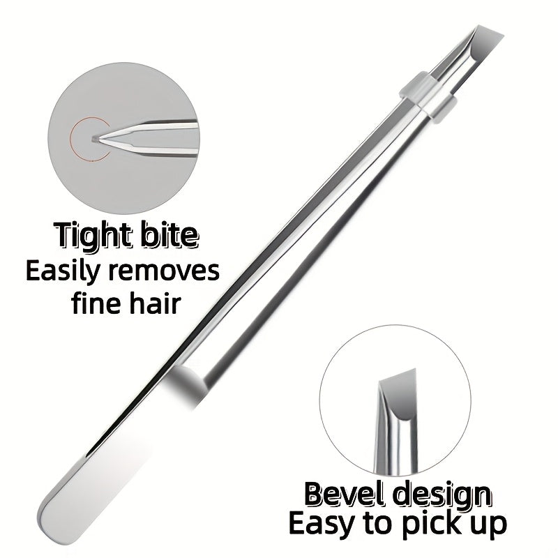 3pcs high quality stainless steel eyebrow tweezers hair