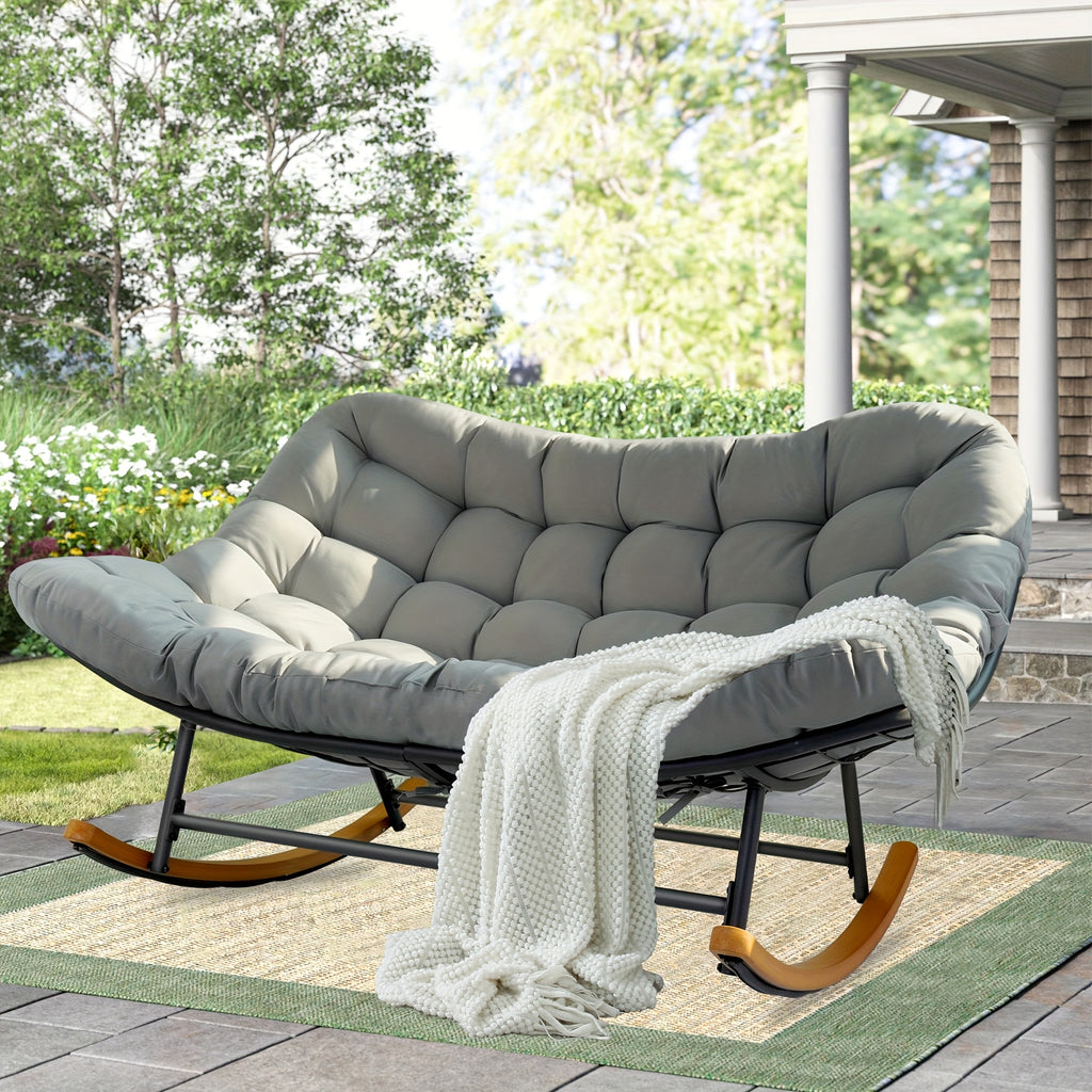 outdoor patio rocking chair oversized papasan rocking chair