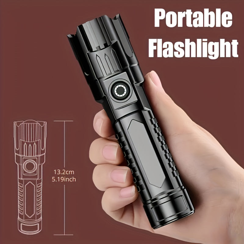 2pcs high powered zoom flashlights outdoor multifunctional