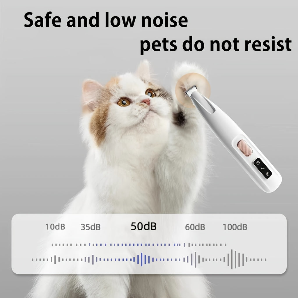 1 pet grooming electric clipper usb rechargeable led light