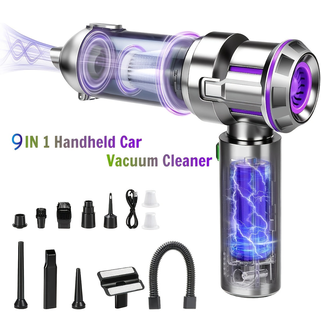 25000pa high power 9in 1wireless handheld car vacuum cleaner