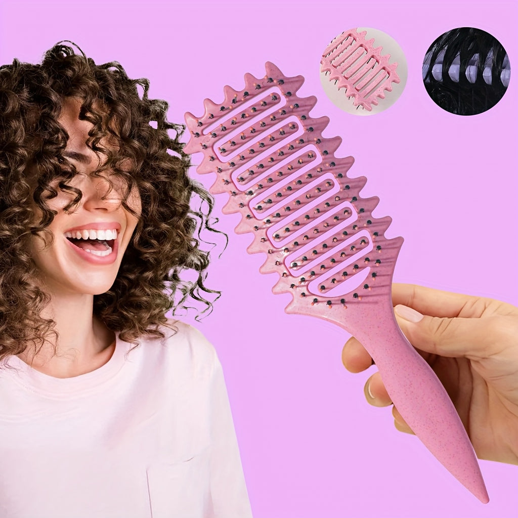 1pc hair brush curly hair brush vented shaping defining