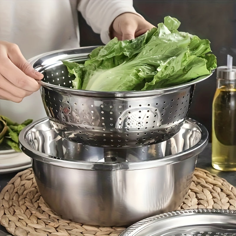 3pcs stainless steel kitchen set integrated grinder multi