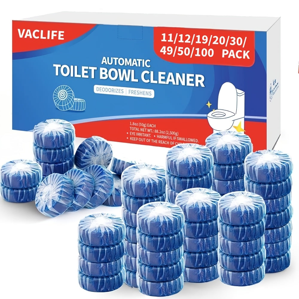100 50 49 30 20 19 12 11 tablet automatic toilet cleaner low