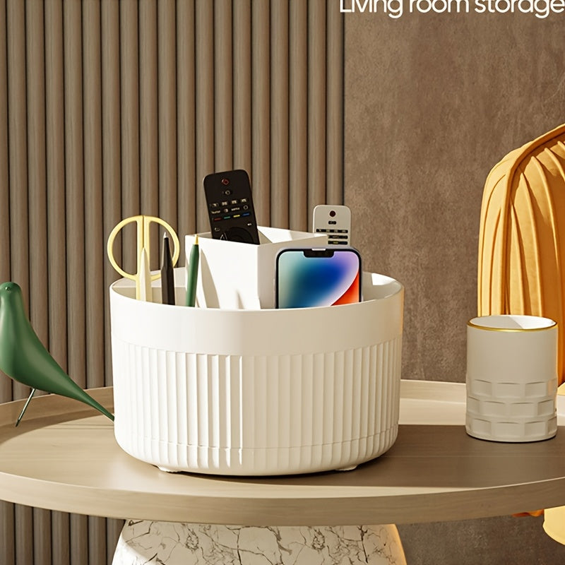 360 degree rotatable table drawer organizer plastic office