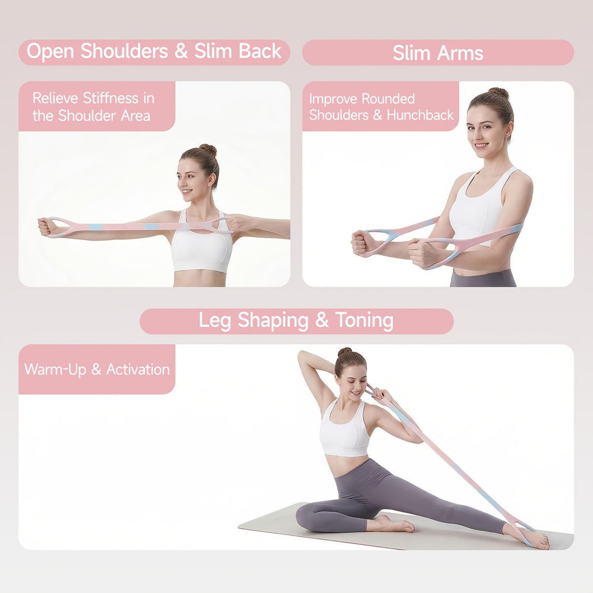 high   single loop pilates   band skin