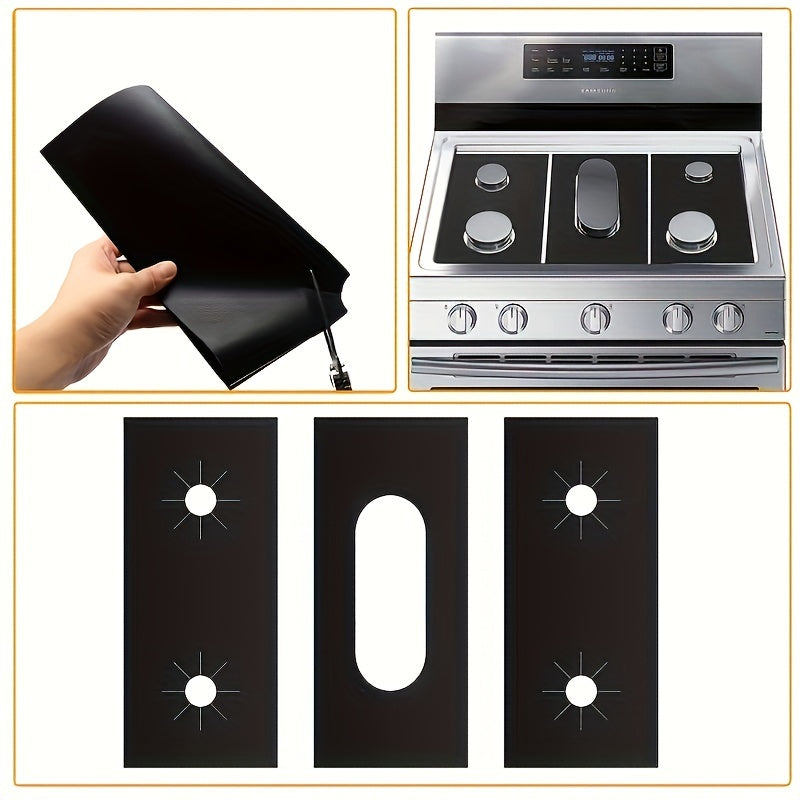 3pcs   gas stove mat gas stove protector lid gas stove