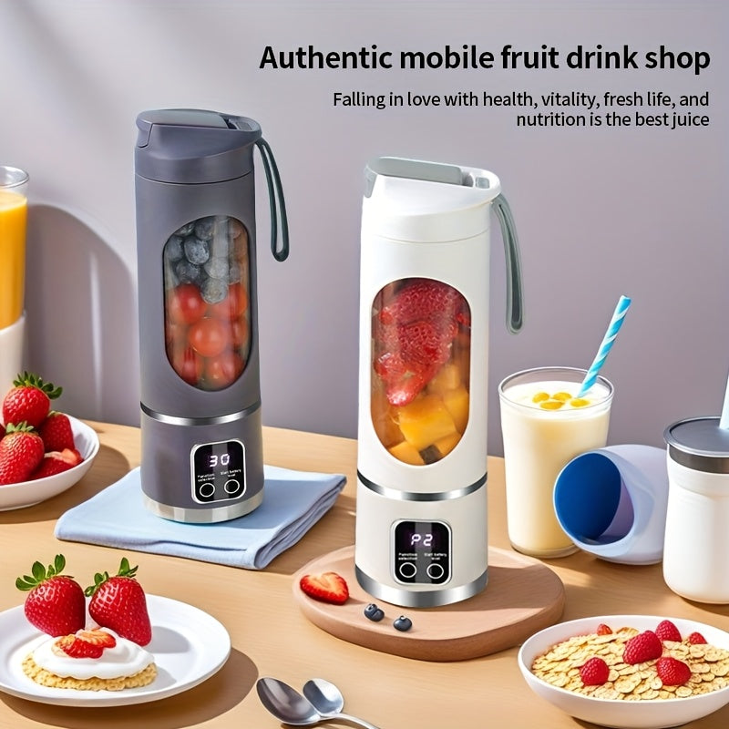 portable juicer led display usb rechargeable handheld juice