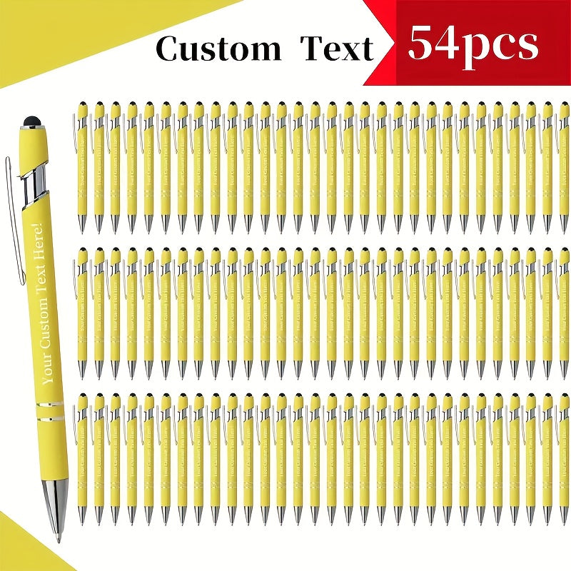 customizable engraved ballpoint pen set 18 mixed colors