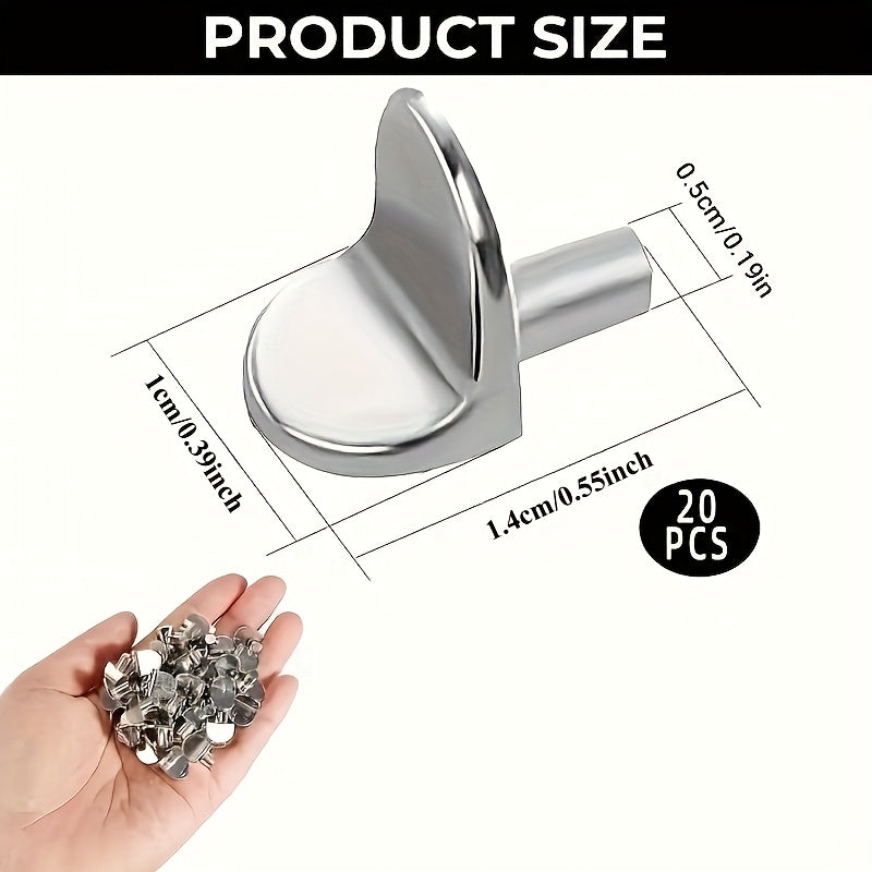 20pcs durable metal shelf support pegs   cabinet