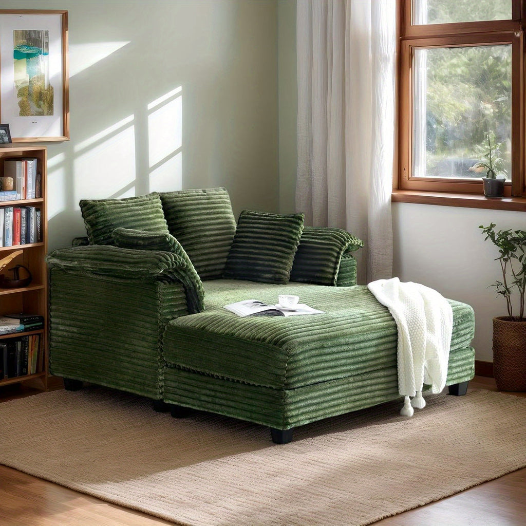 56 oversized corduroy sofa bed recliner sleeper