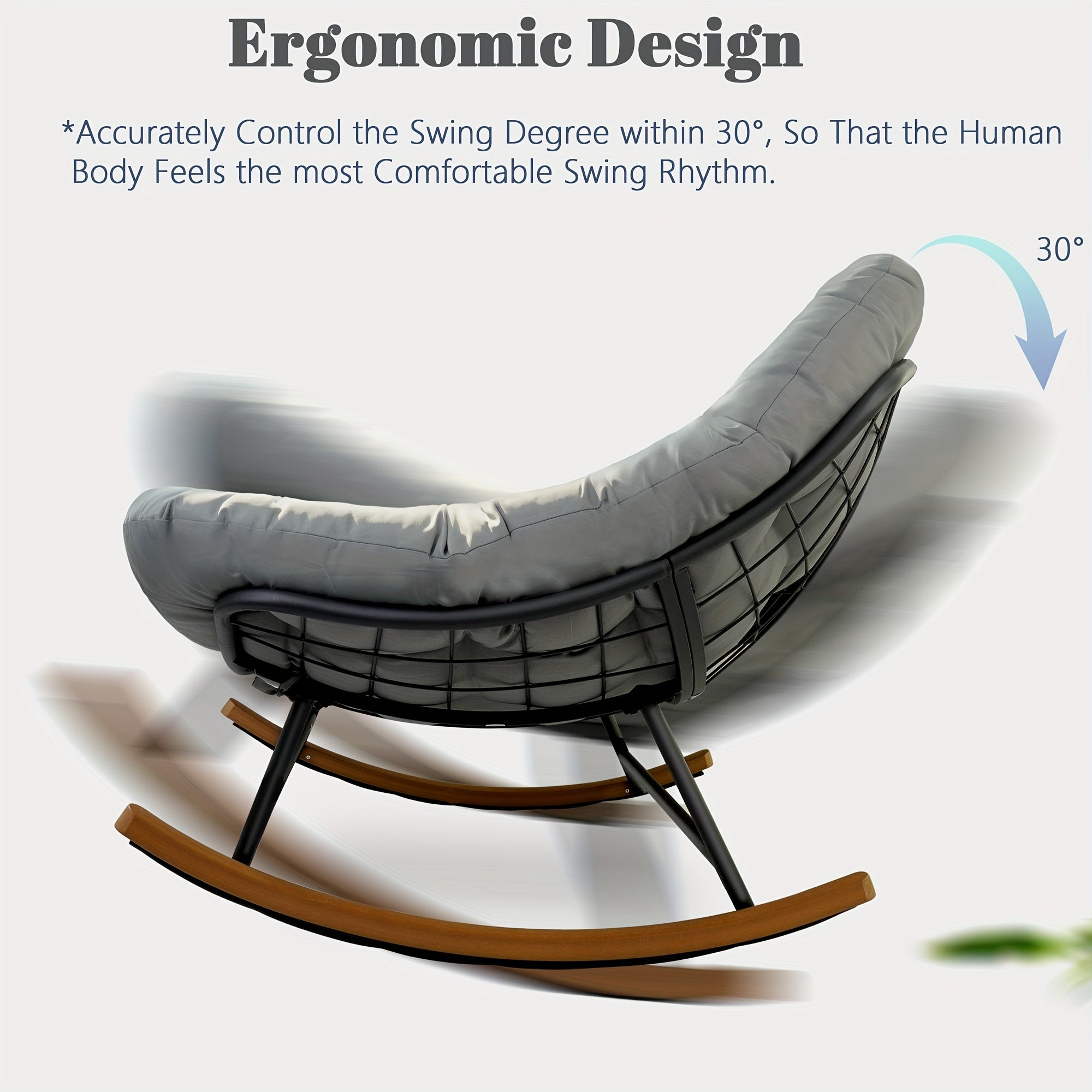 outdoor patio rocking chair oversized papasan rocking chair