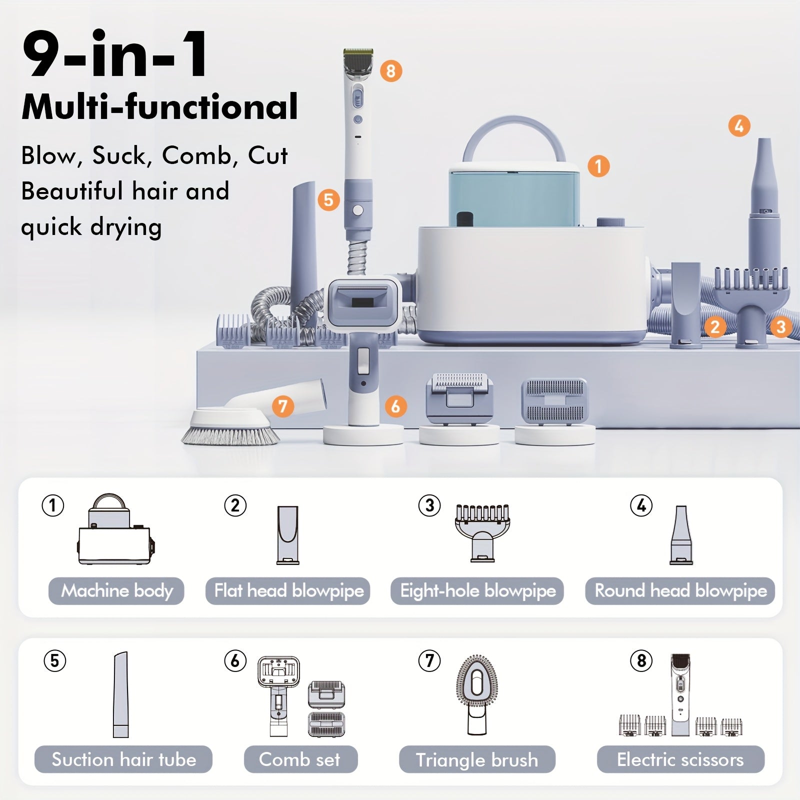 pet grooming vacuum set dog shedding vacuum grooming hair