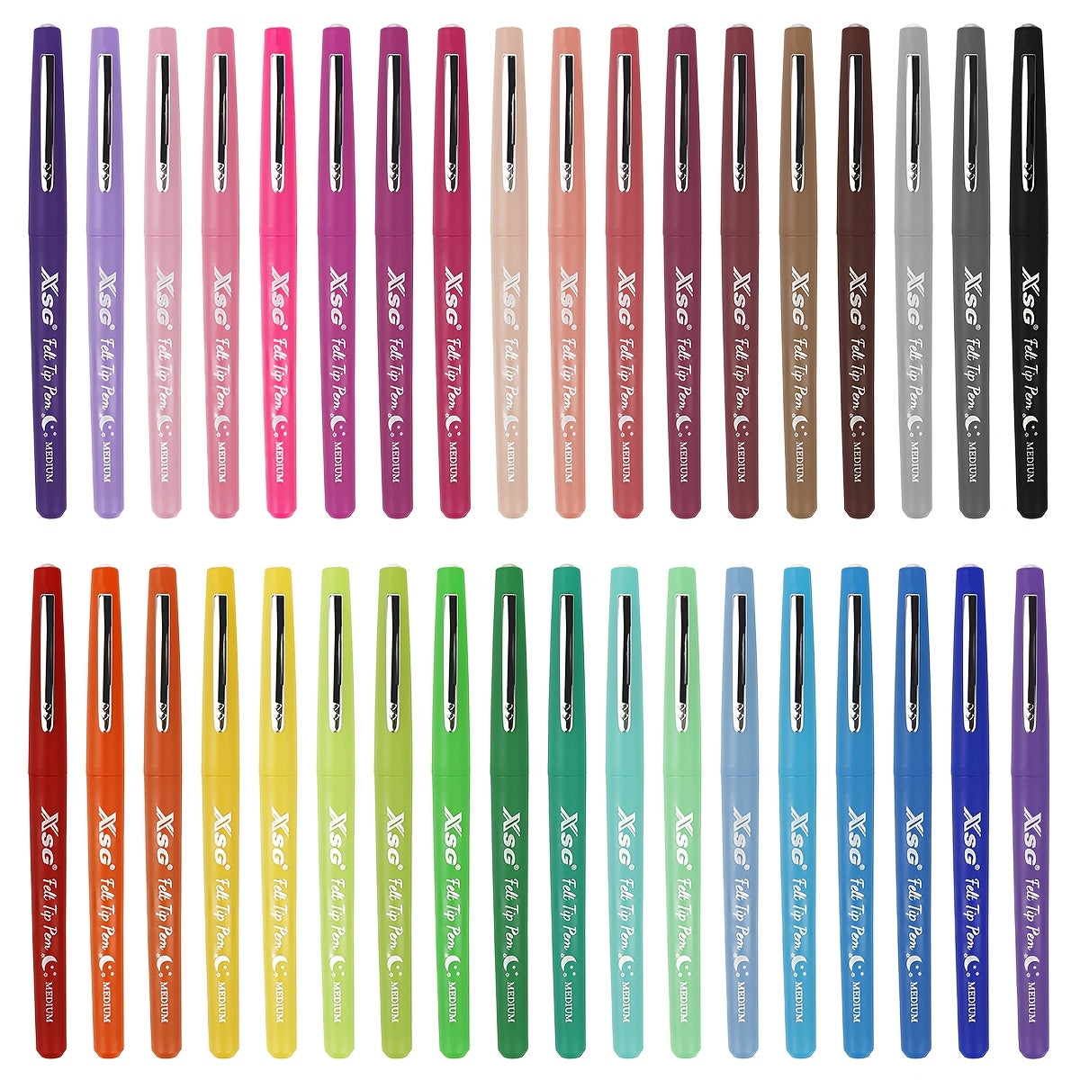 36 colors water based felt tip pens set 0   tip smooth