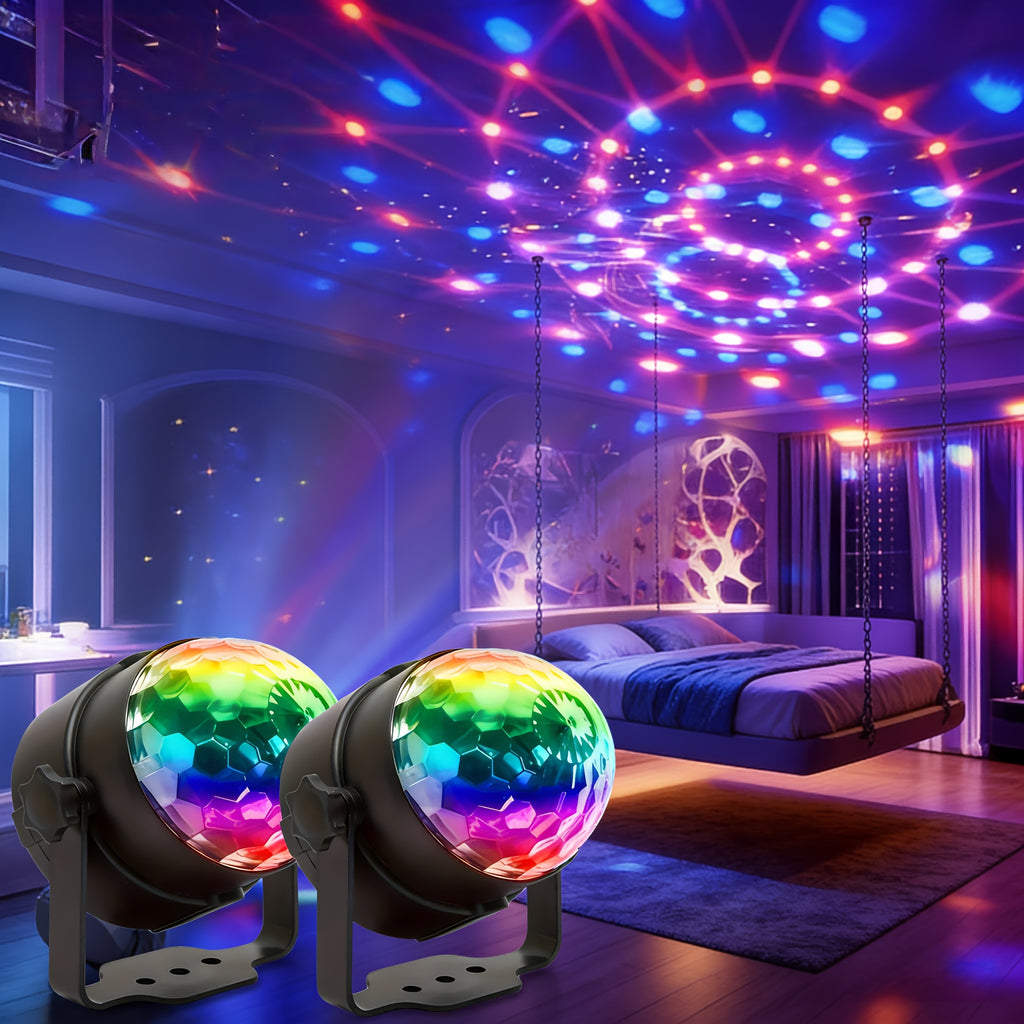 2pcs disco ball projector smart light stand ceiling mounted