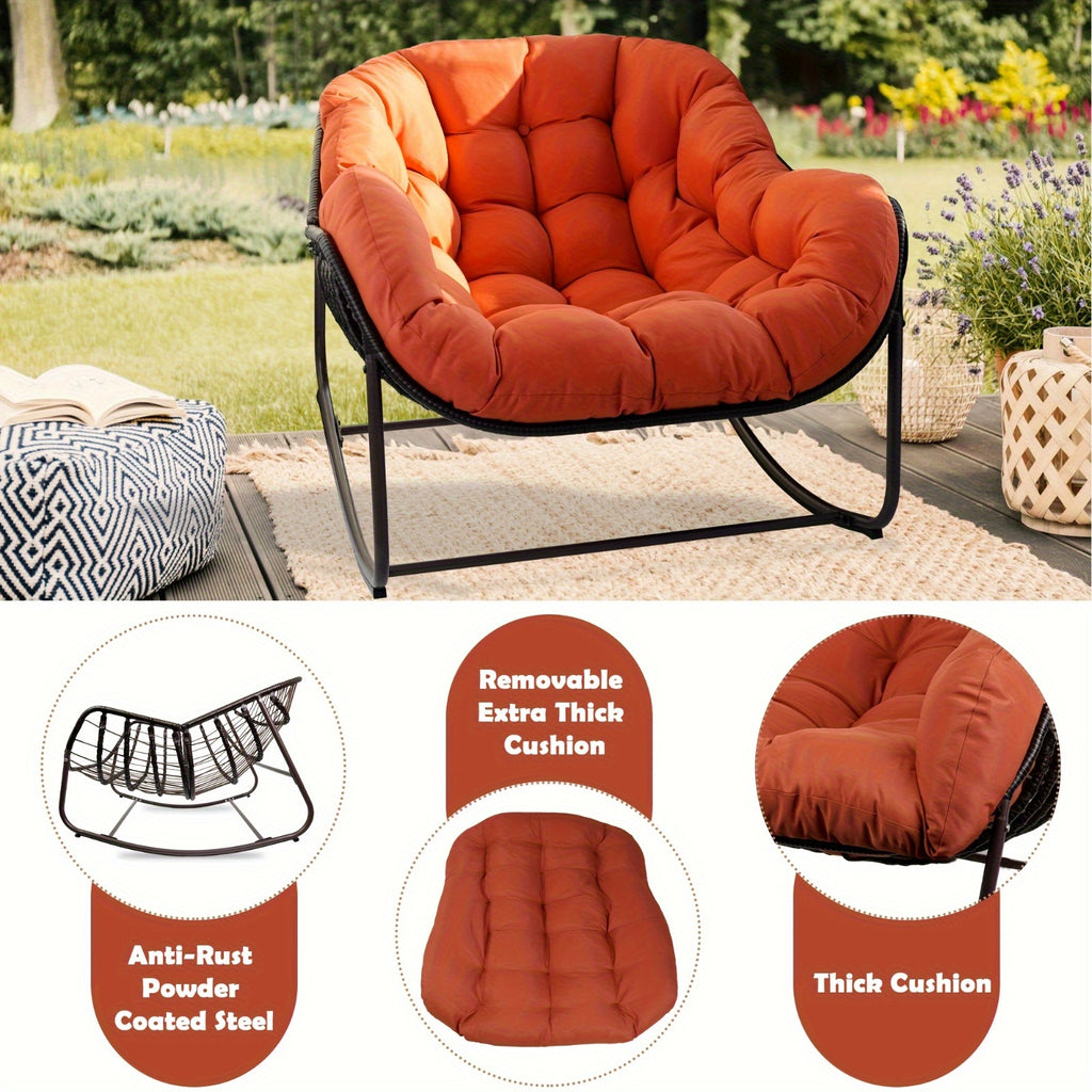 papasan rocking chair outdoor weather wicker papasan patio