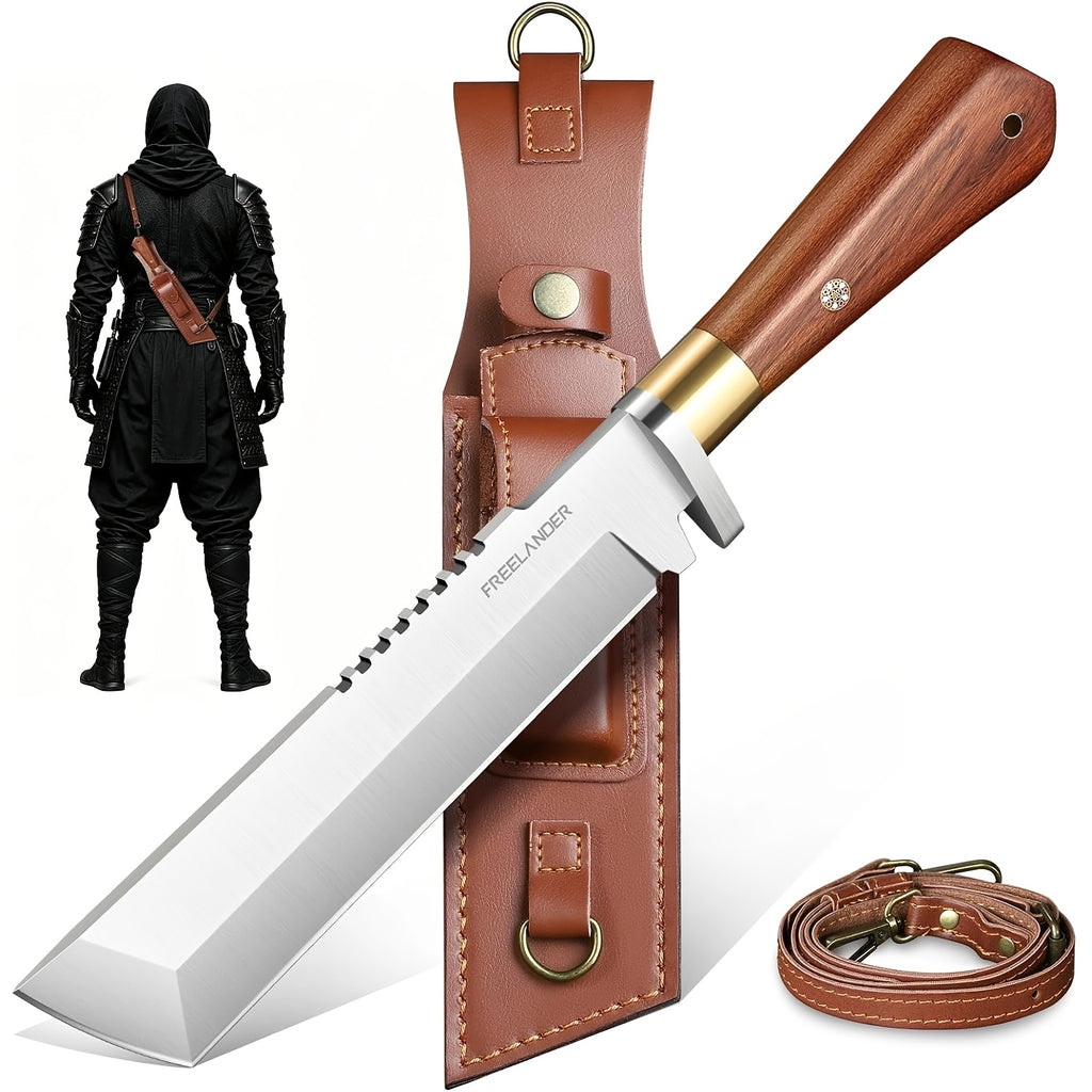 heavy duty full tang   machete cutting trees