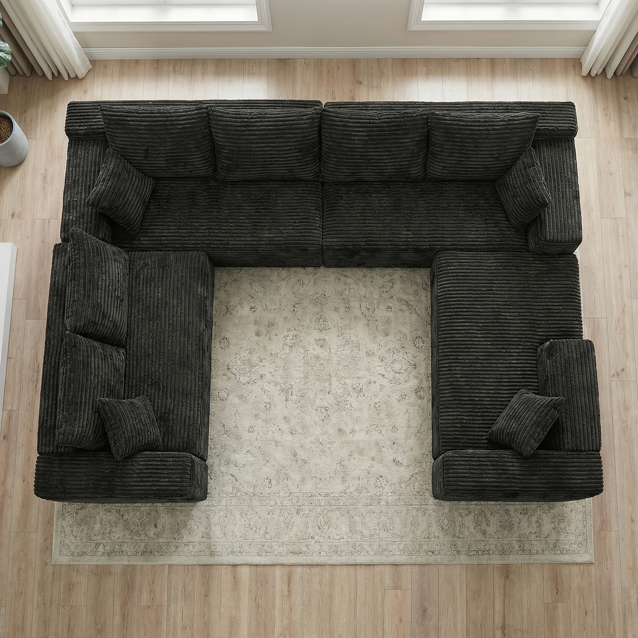 210 inch large u shaped modular sectional sofa suitable