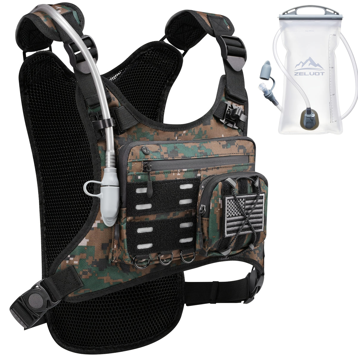 running vest 3l water bladder lightweight adjustable chest