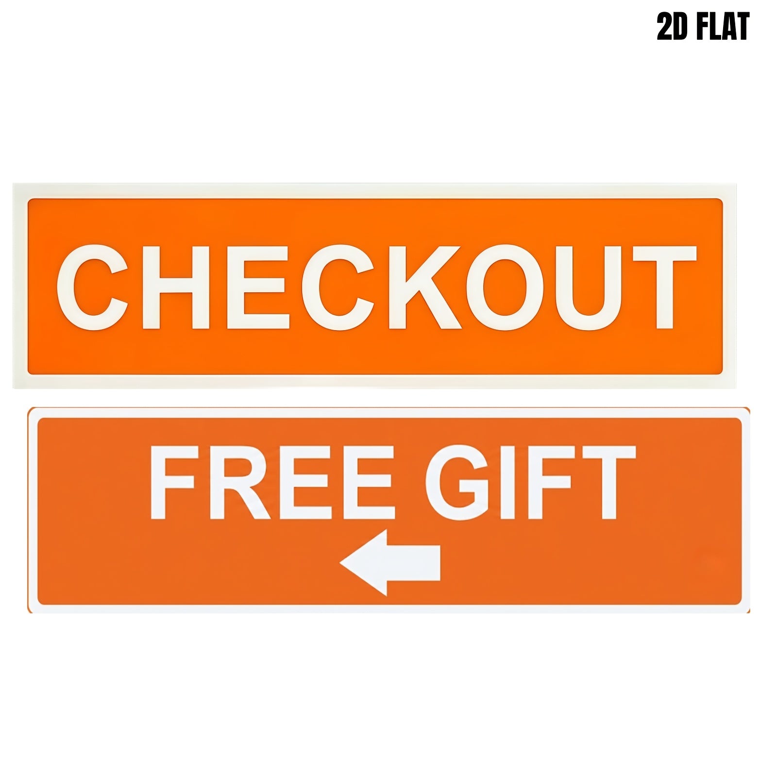 2d flat 2d flat 2d flat 2pcs 2d flat   sign high
