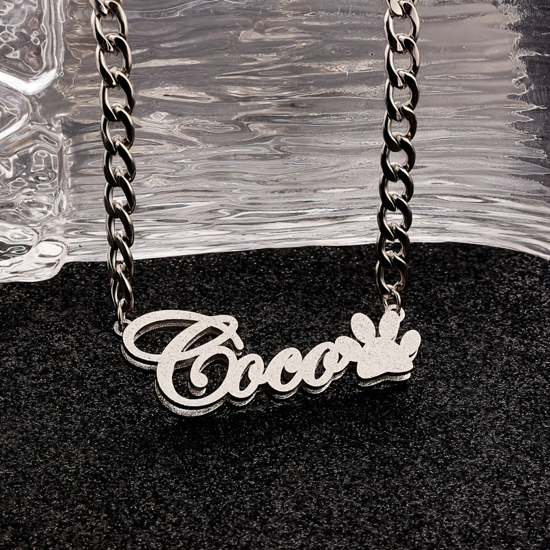 custom name necklace   thick chain suitable dogs
