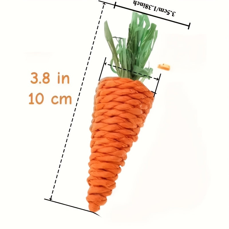 5pcs carrot chew toys durable small animal chew toys dental