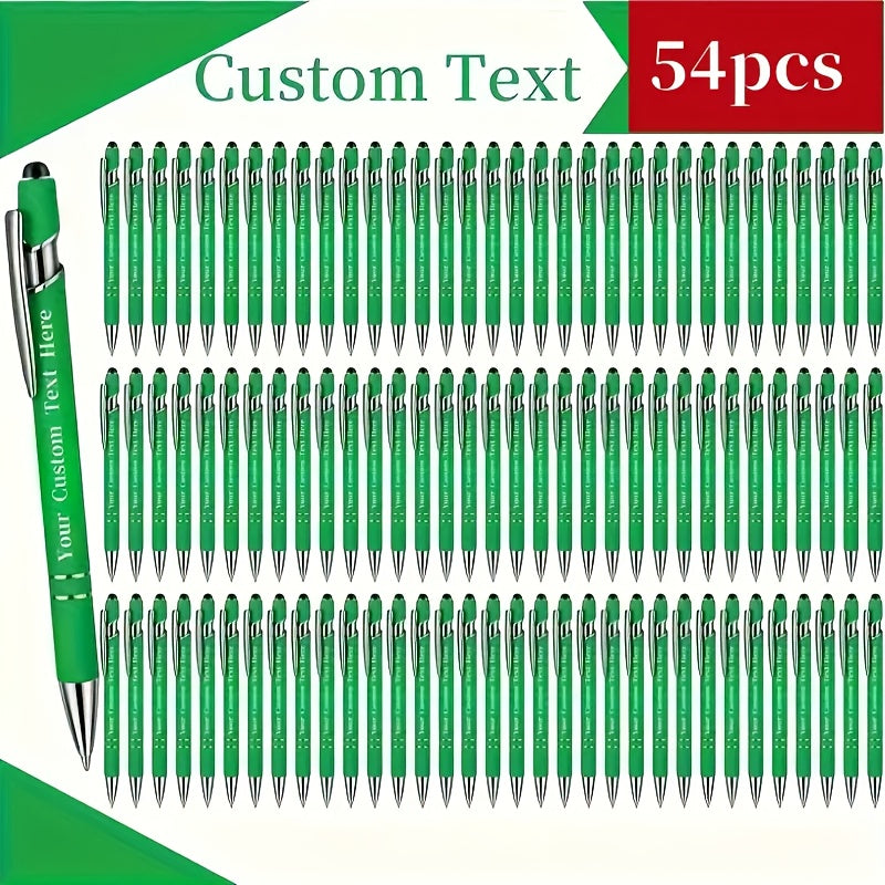 customizable engraved ballpoint pen set 18 mixed colors