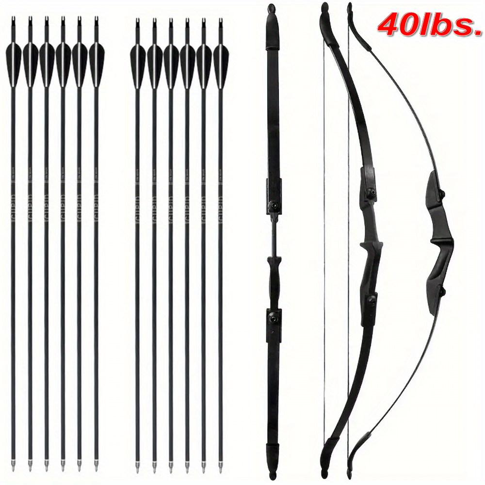 57 inch recurve bow arrow set featuring a 30lbs 40lbs