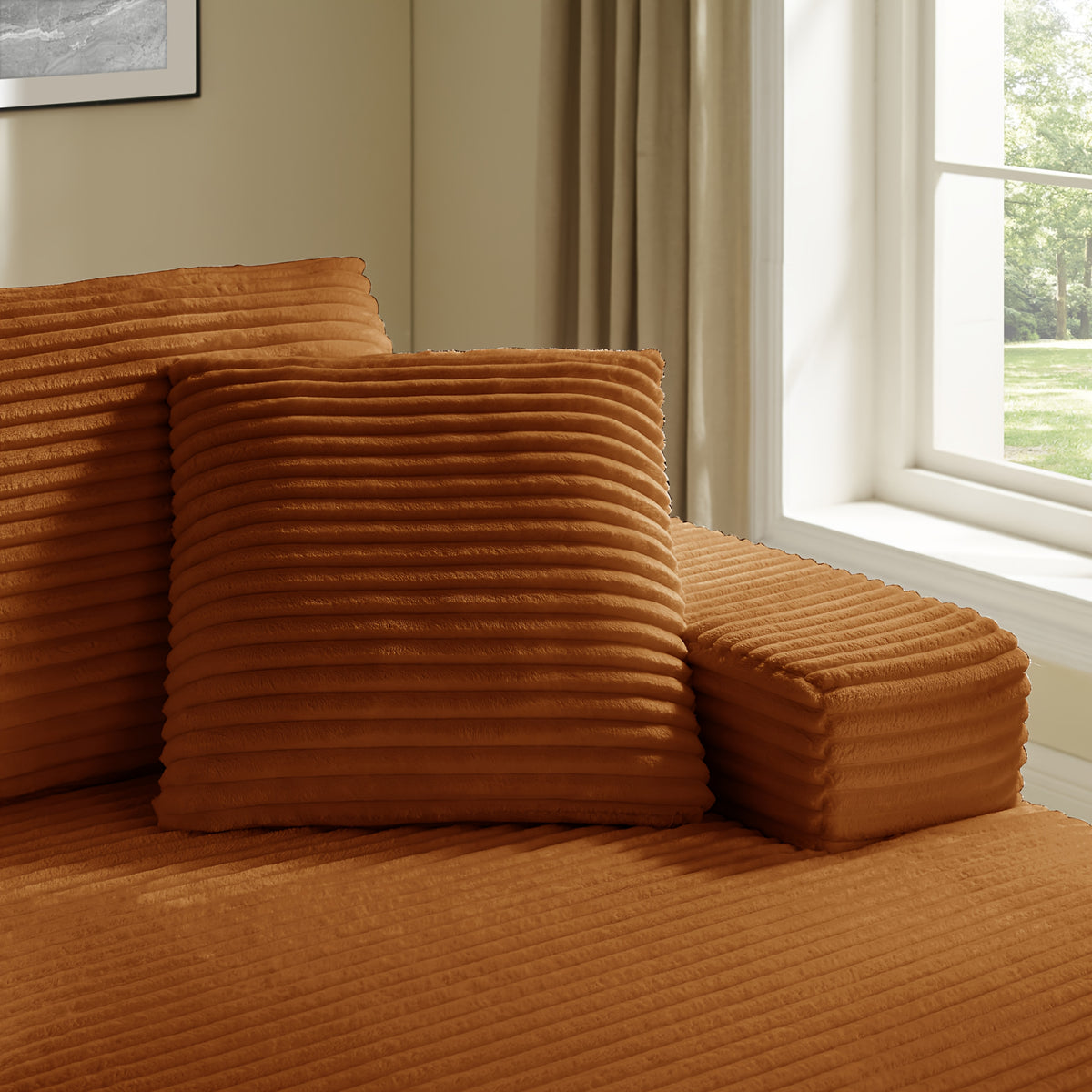 51 inch oversized boneless lounge chaise recliner corduroy