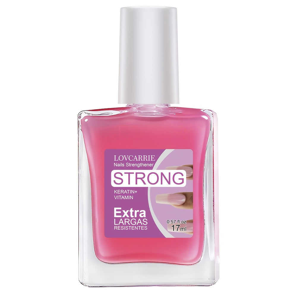 clear pink nail strengthener keratin