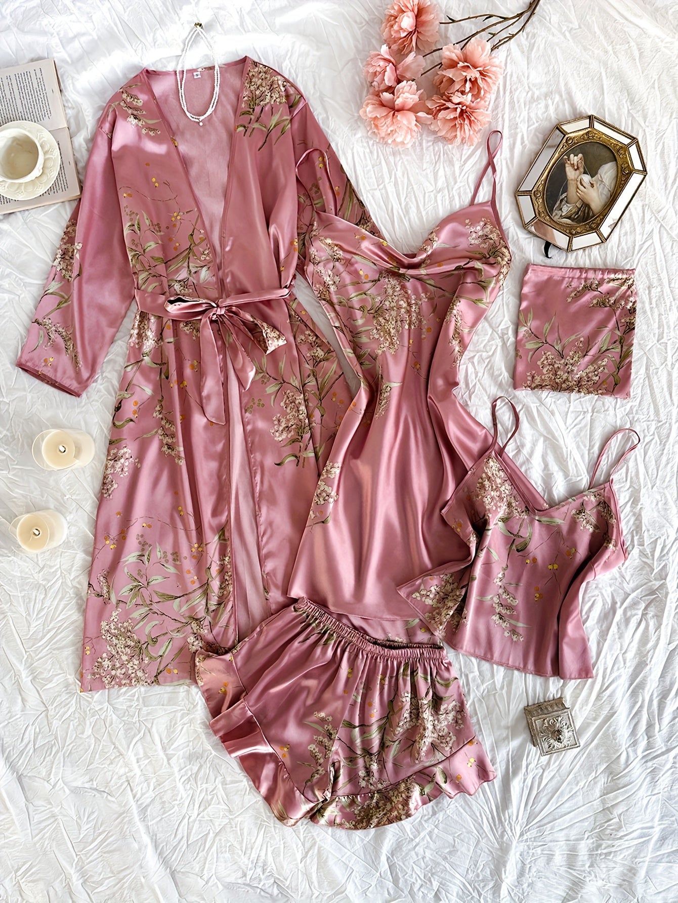 womens   breathable comfortable printed nightgown
