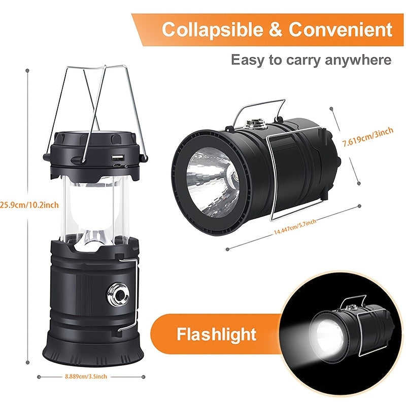 4pcs portable led camping light lightweight usb rechargeable