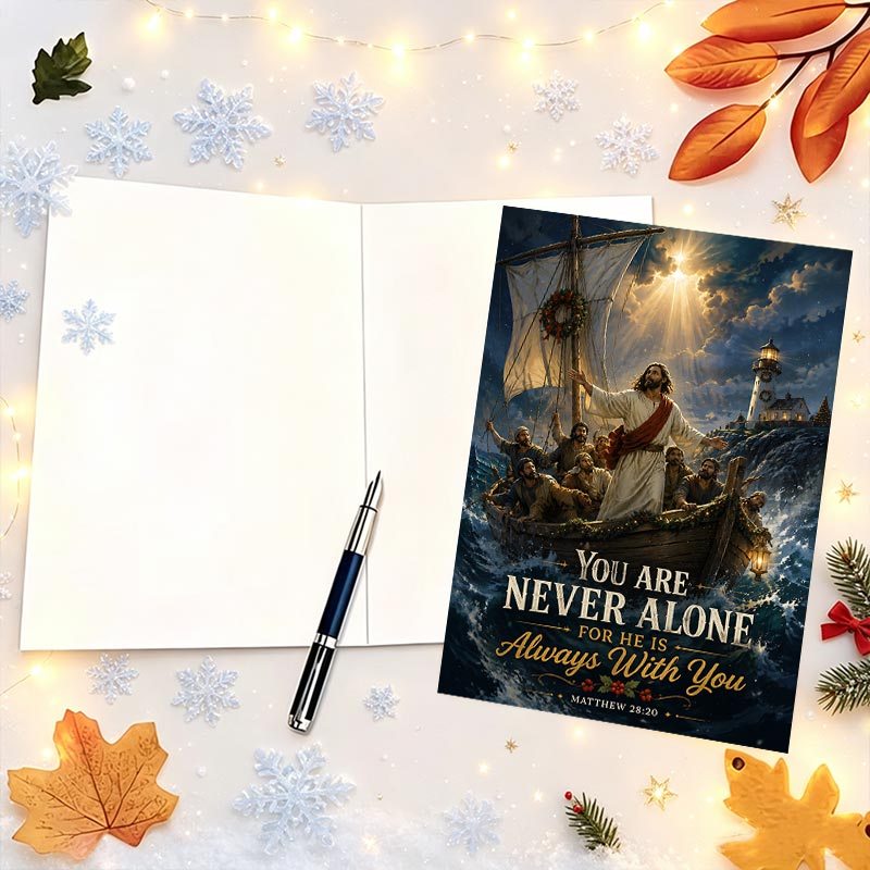 1pc christmas greeting card christian inspirational gift