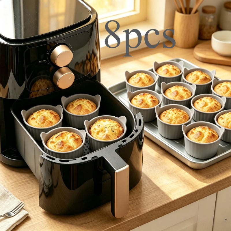 8pcs multi functional air fryer baking cups made silicone
