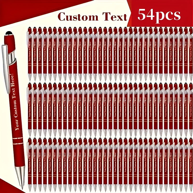 customizable engraved ballpoint pen set 18 mixed colors