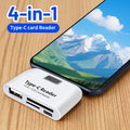 otg card reader usb c 4 in 1 sd tf reader writer portable