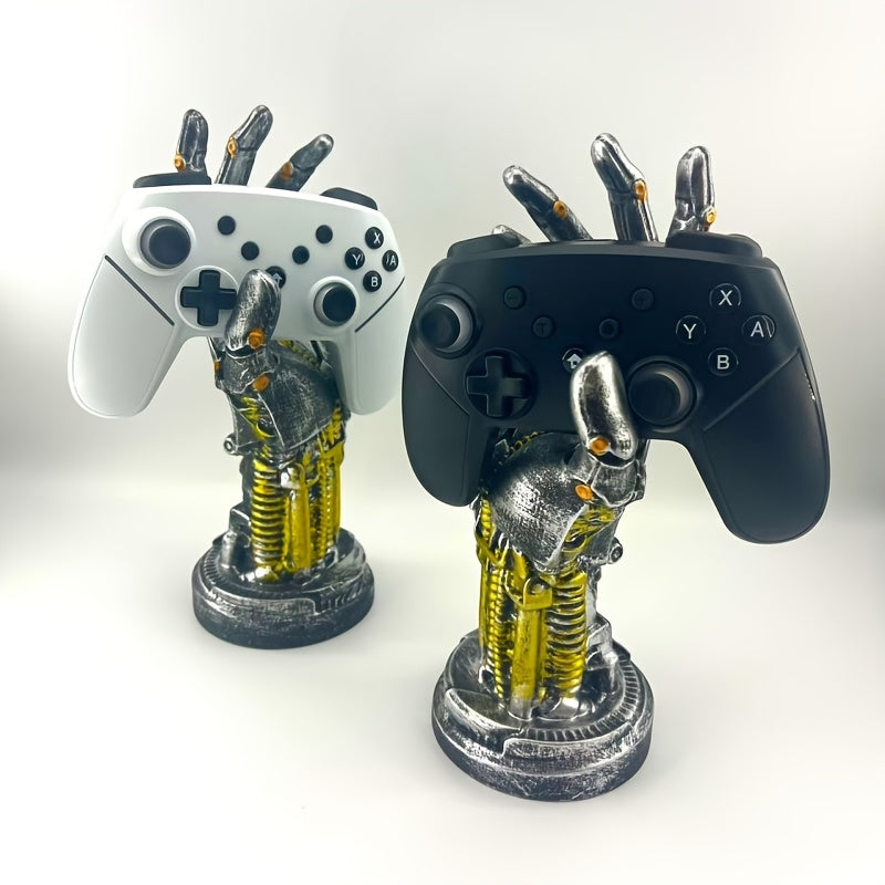 1pc unique   cyberpunk mechanical arm statue futuristic