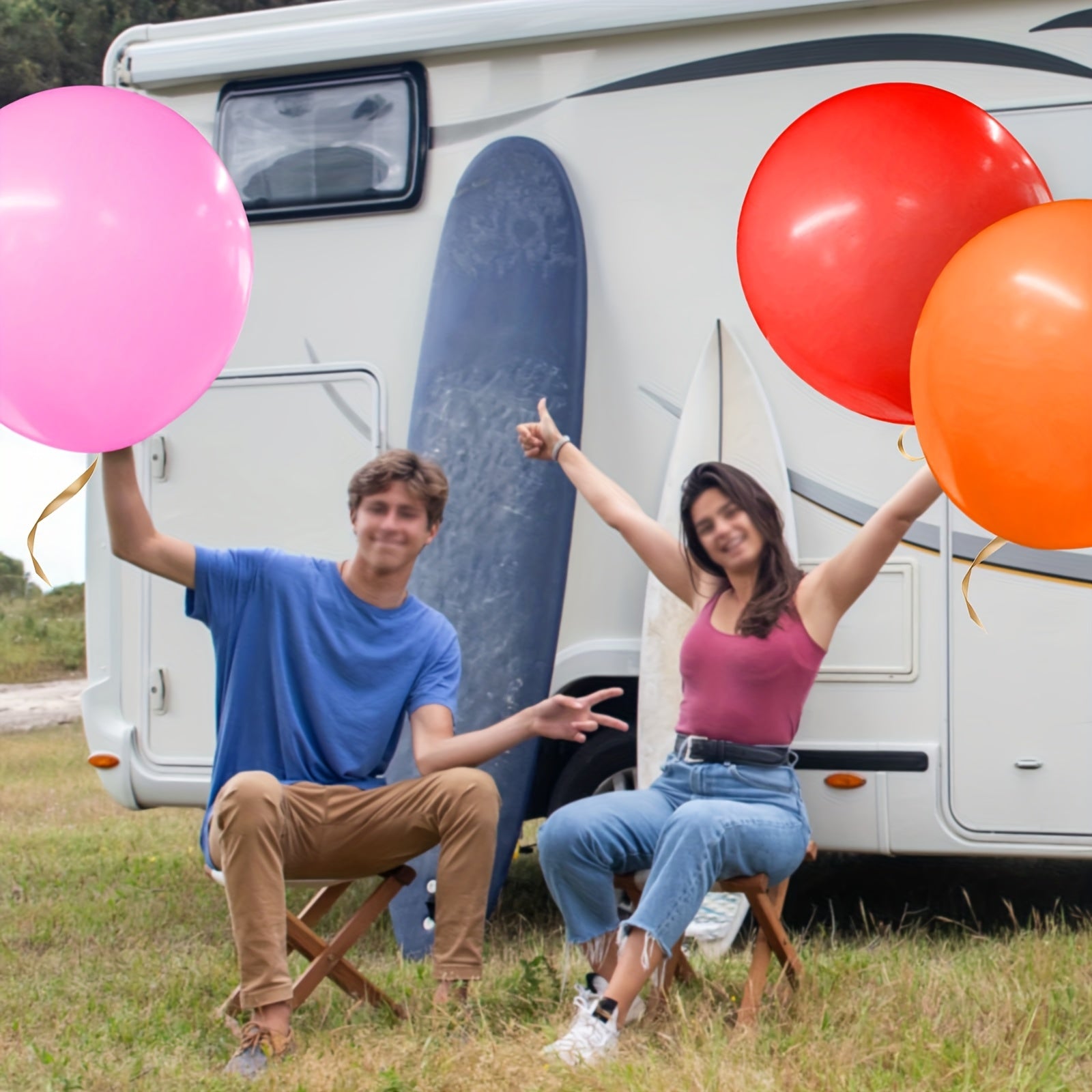 6pcs gigantic super thickened 37 inch   balloons