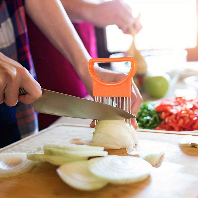 1 2 4pcs onion slicer vegetable tomato holder slicer cutter