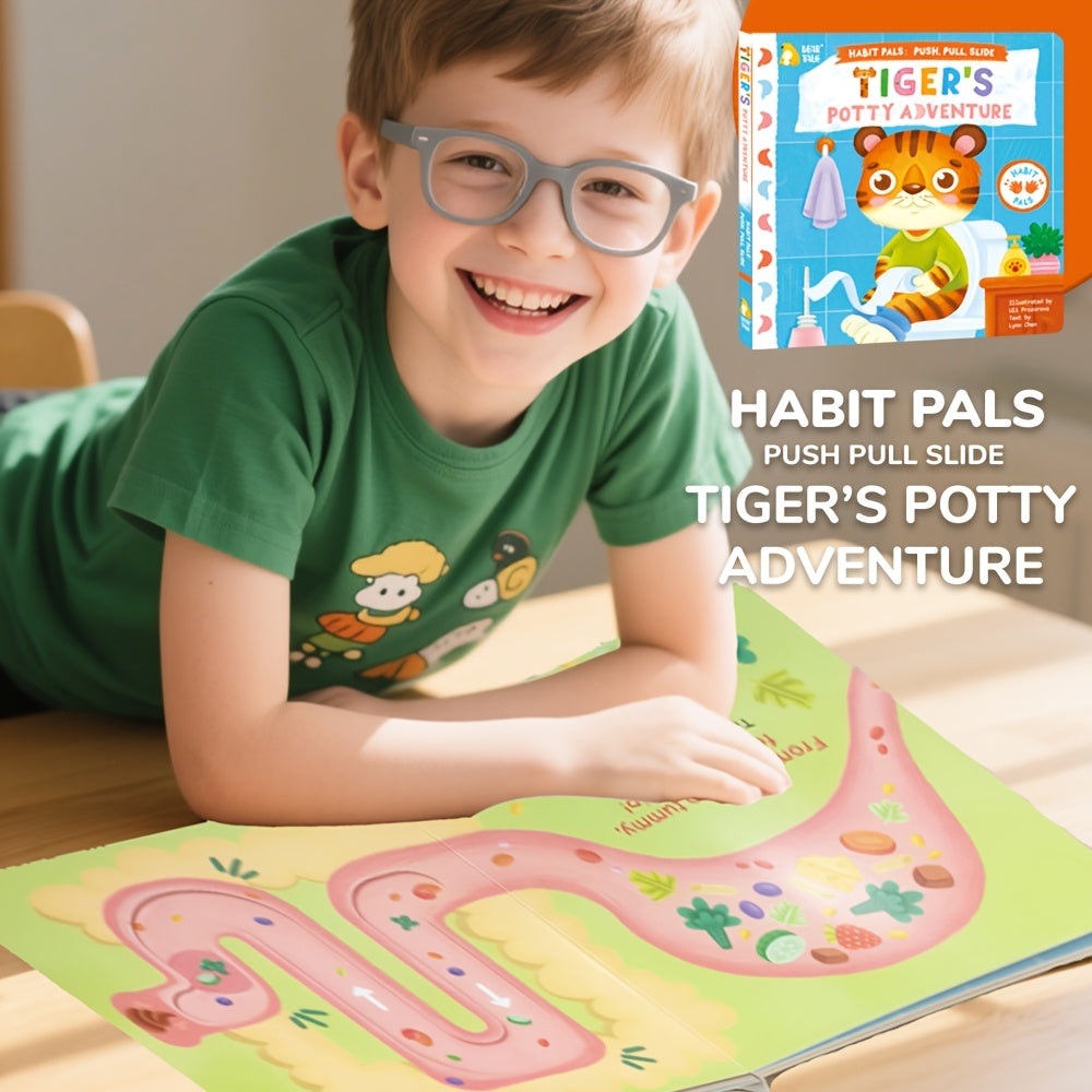 tigers potty adventure push pull books busy book preschool